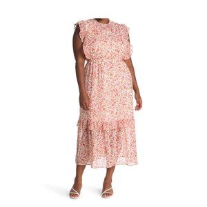 NEW Sleeveless Smocked Neck Tiered Maxi Dress